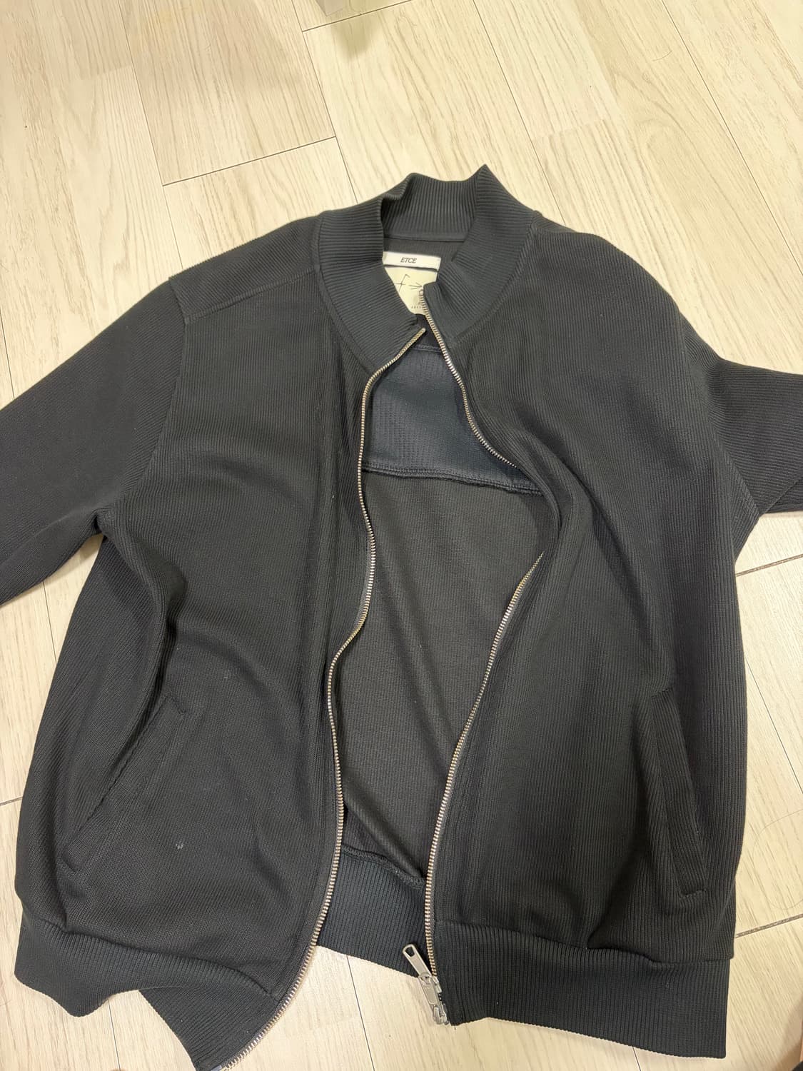 ETCE Pannel knit zip up 상품이미지1