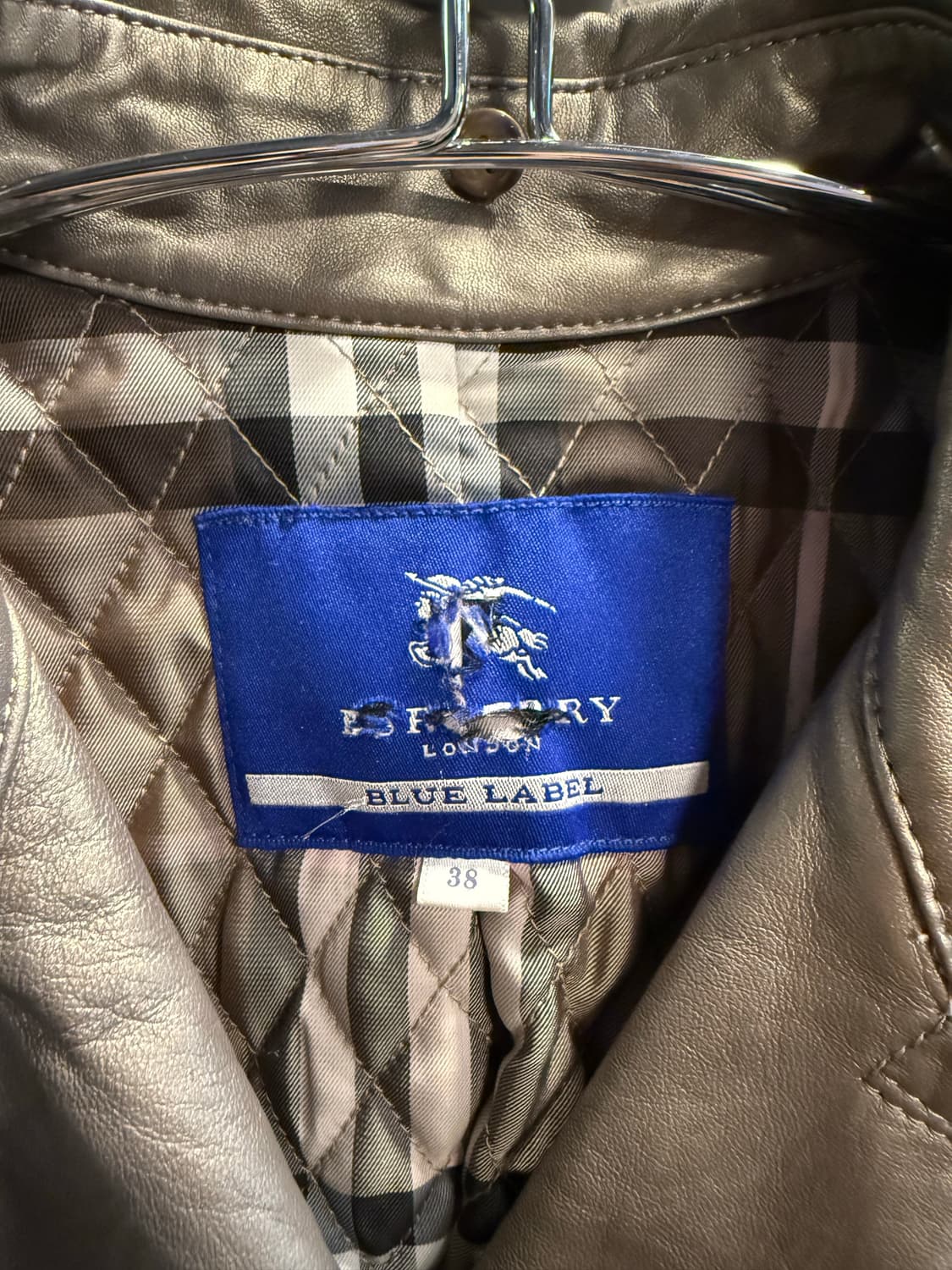 55 버버리 BURBERRY 양가죽 더블 트렌치코트 올리브그레이 상품이미지7