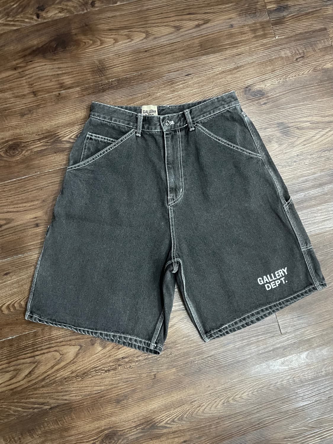갤러리 디파트먼트 흑청 카펜터 데님 쇼츠 반바지 상품이미지1