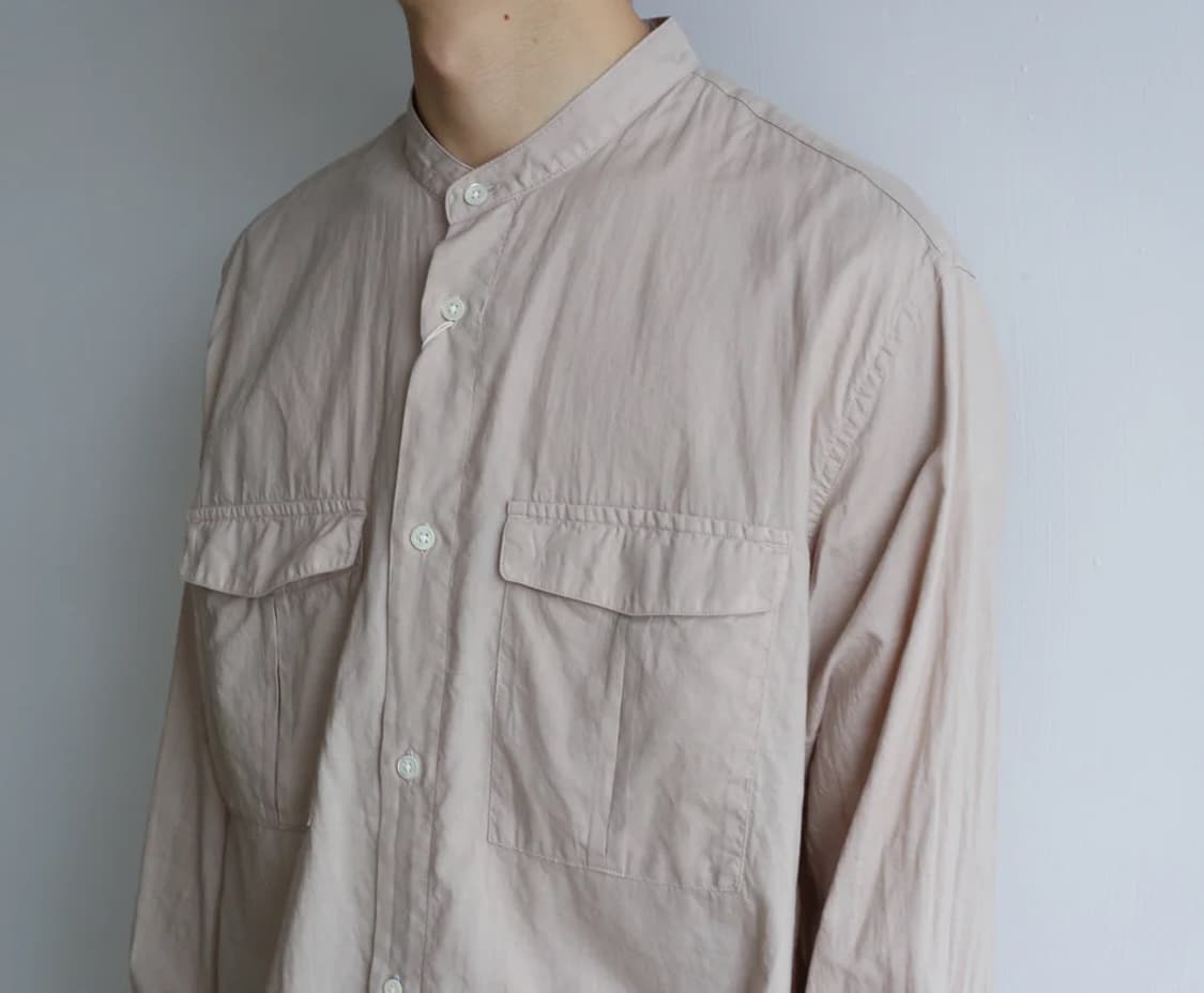 스틸 바이 핸드 Still by hand 셔츠 스탠드 밴드 차이나 카라 상품이미지3