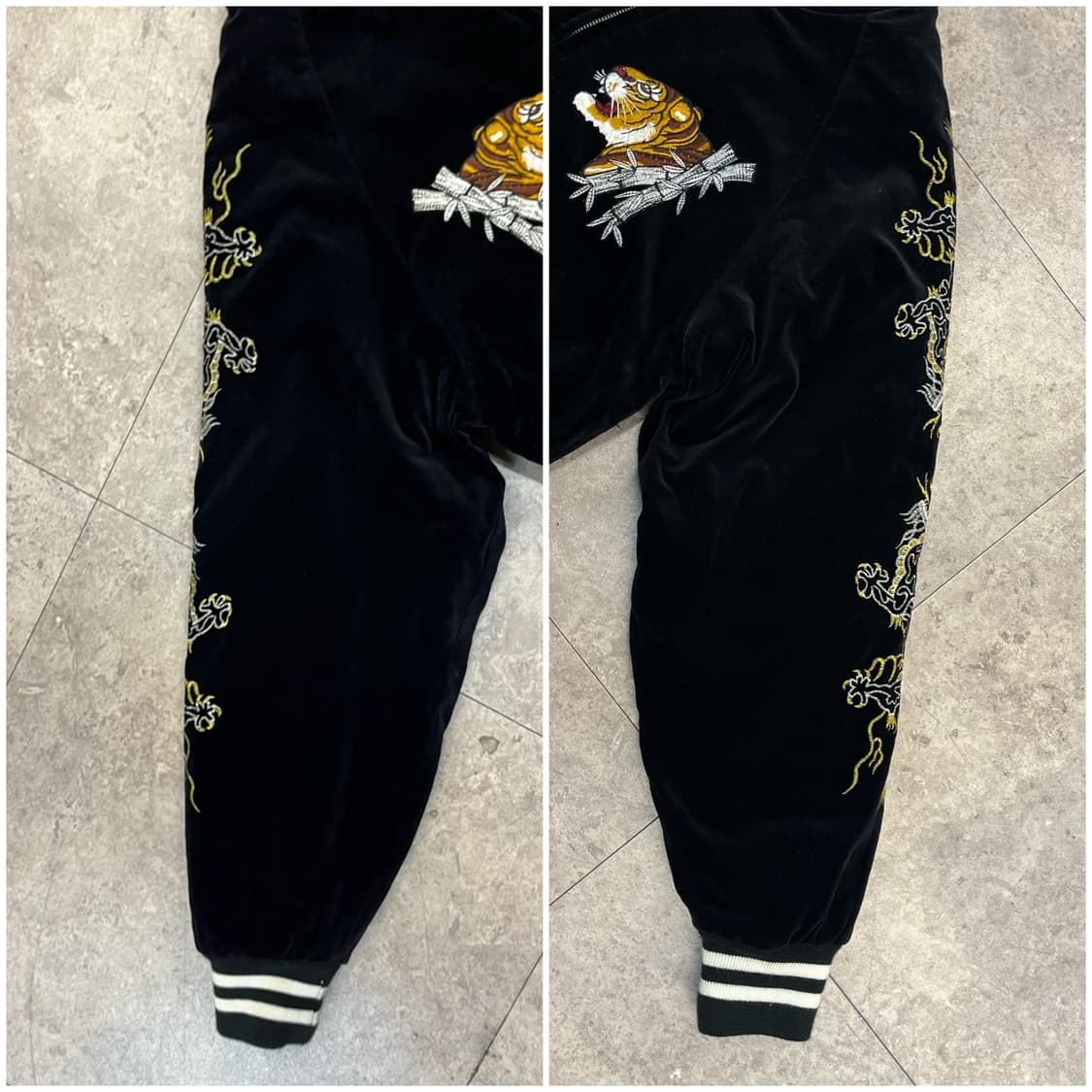 호시히메 벨벳 자수 스카잔 블랙 #csz2748 상품이미지6