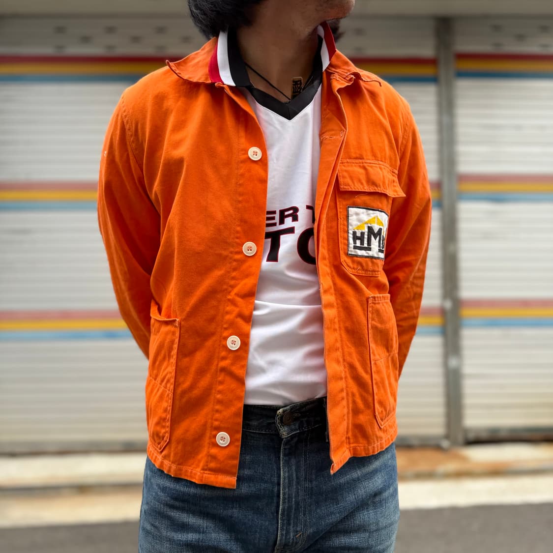 70-90's 빈티지 몰스킨 프렌치 워크 자켓 M 상품이미지6