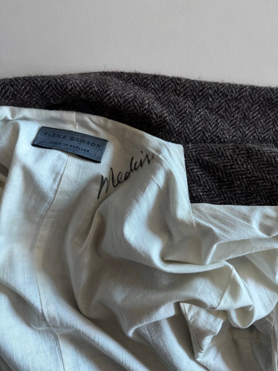 엘레나도슨 헤링본 코트 m 상품이미지2