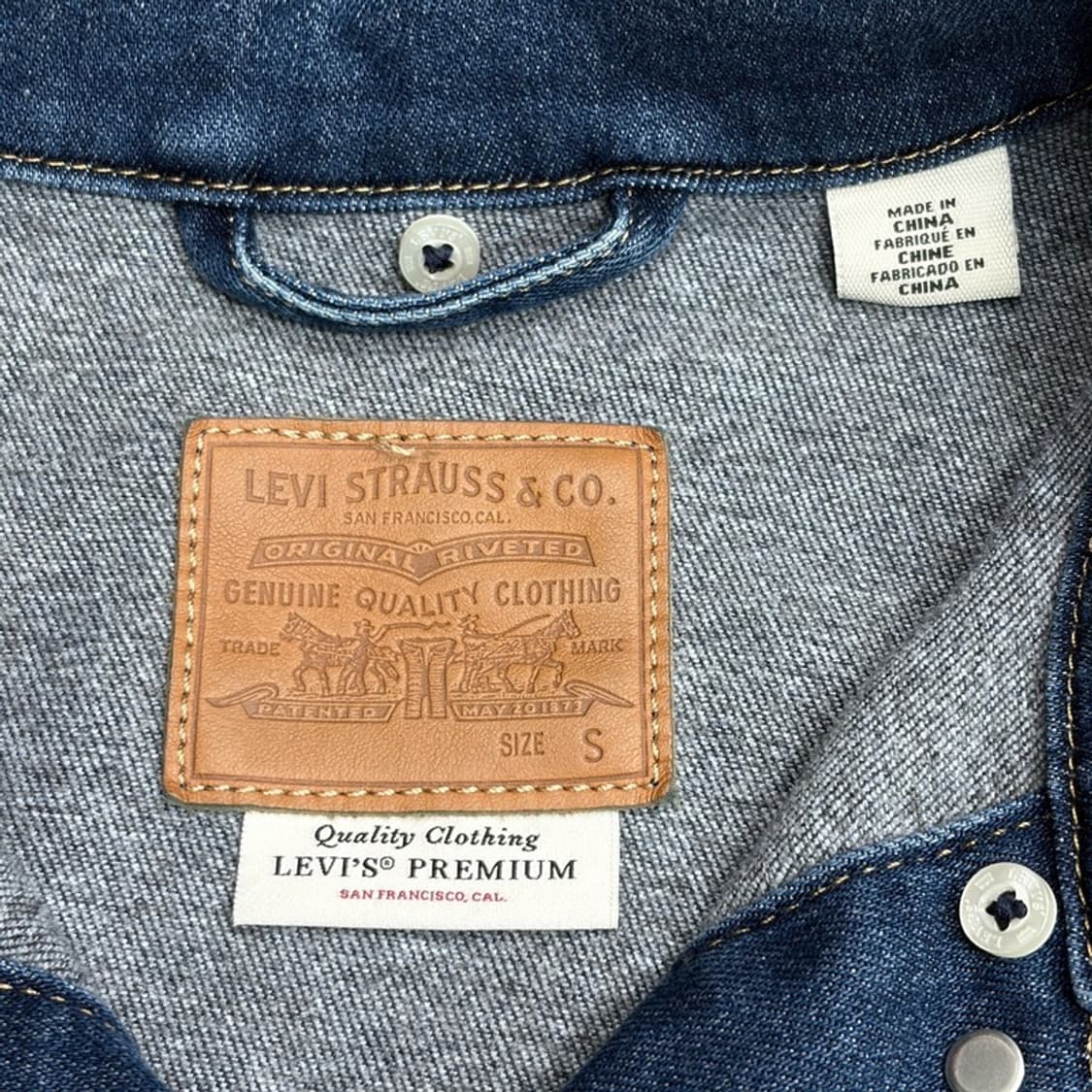 LEVI'S BIG E 슈렁큰 트러커 자켓 S 상품이미지5