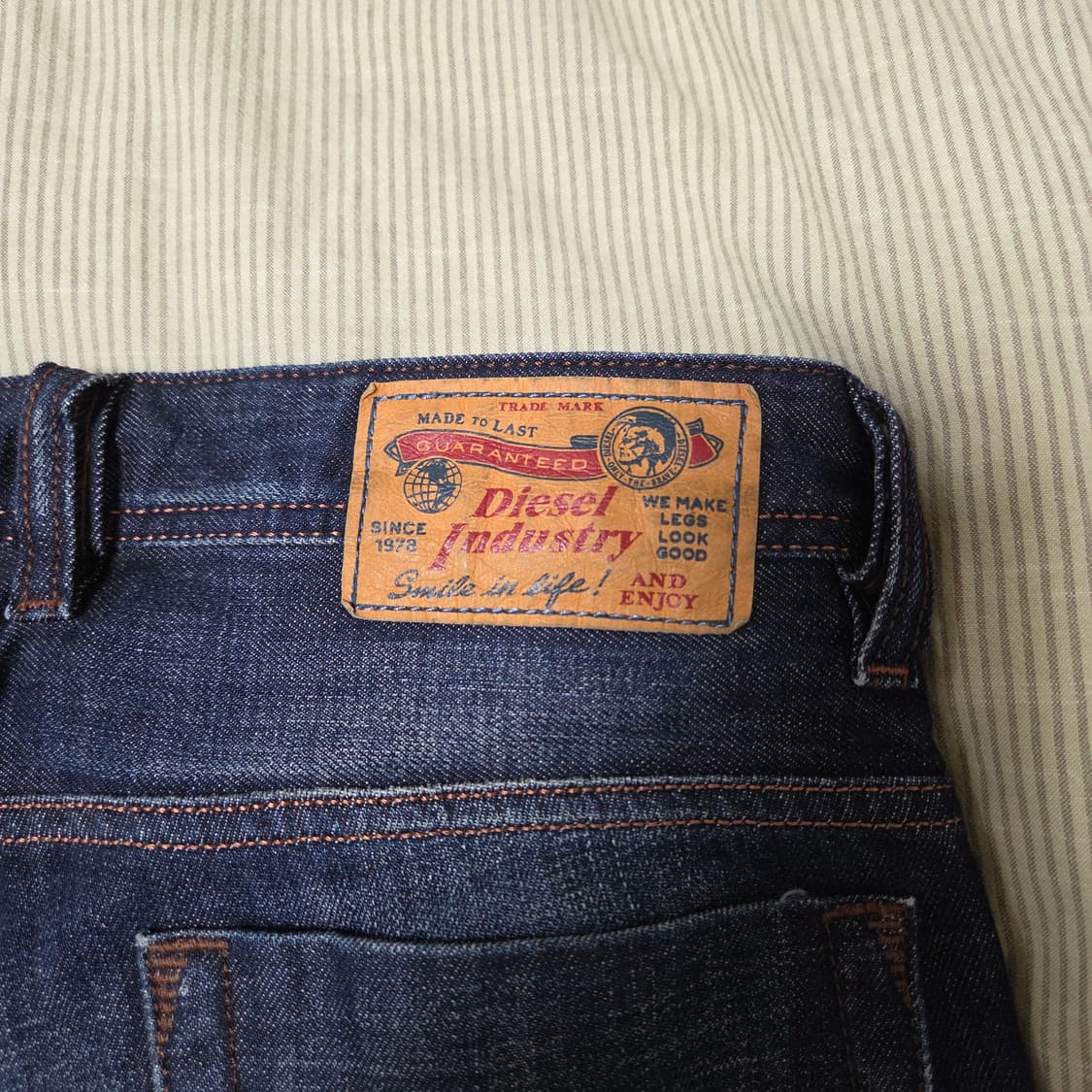 디젤 diesel 사파도 0074w워싱 슬림 진 워시드 청바지 진청 29 상품이미지3
