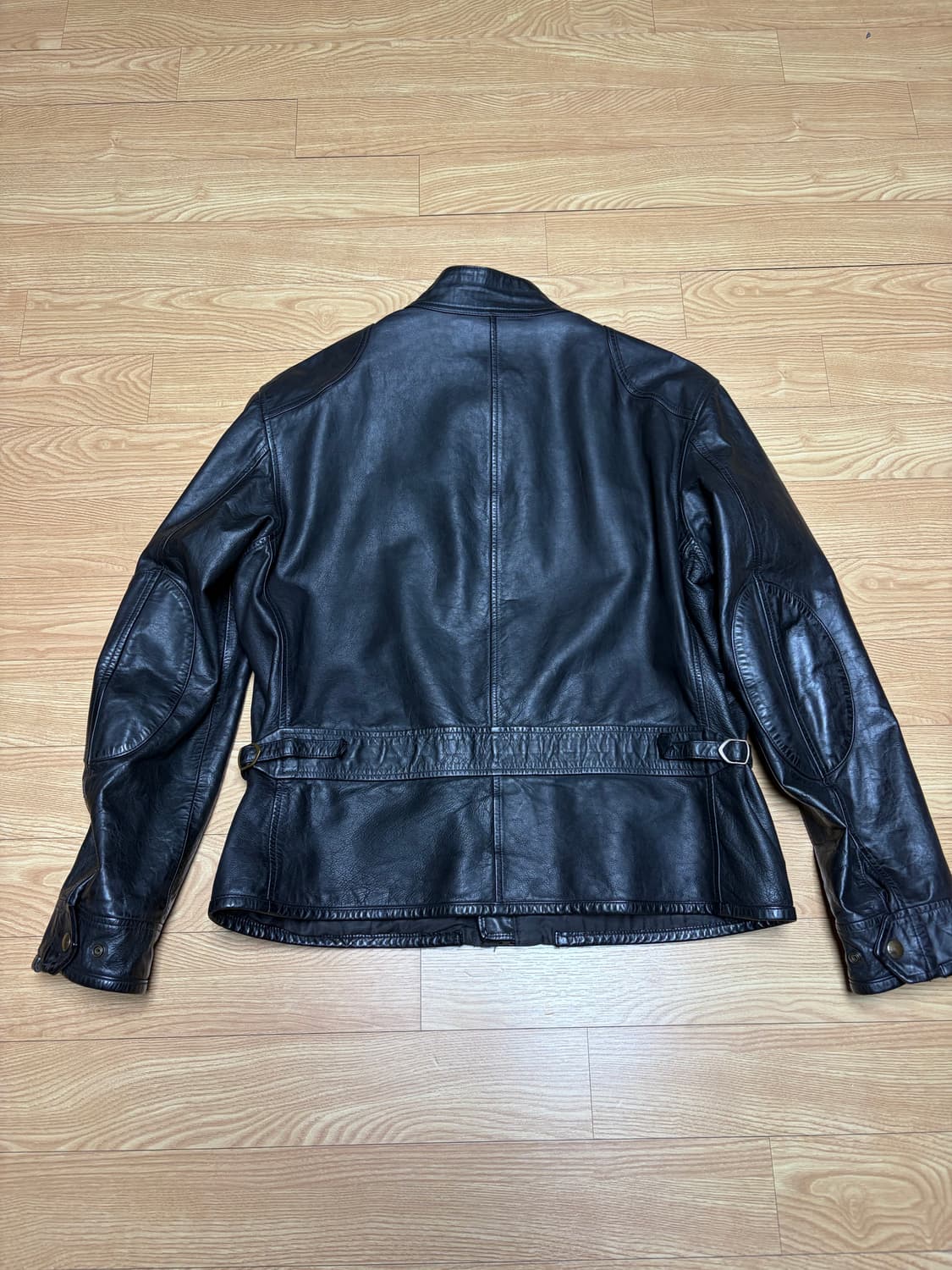 폴로 소가죽 바이커 레더 자켓 XL 상품이미지4