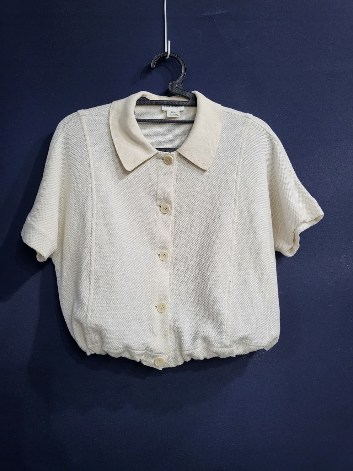 클럽모나코 카라 크롭티 상품이미지1