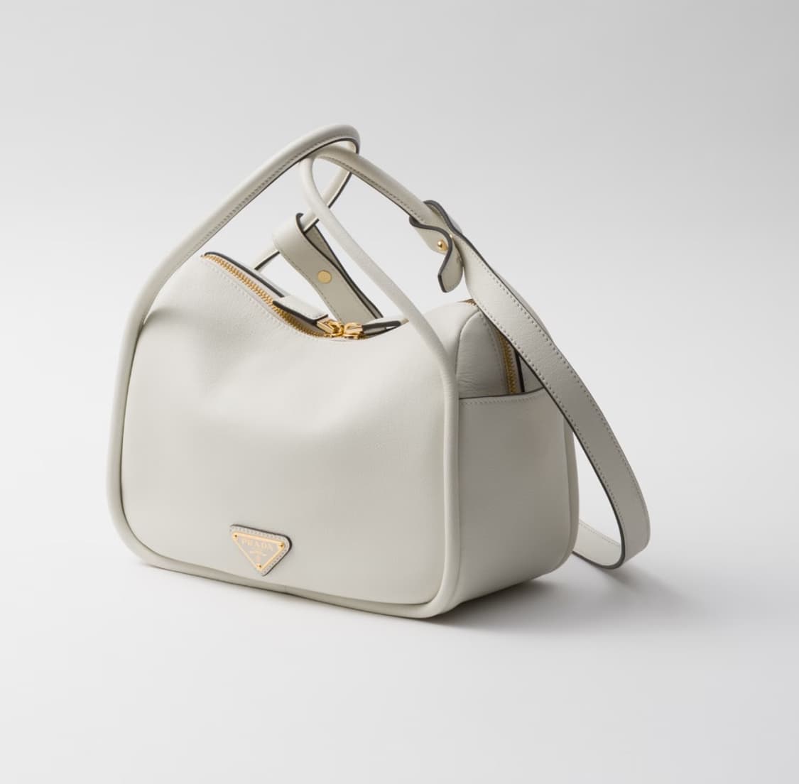 [민트급,당일배송] 프라다 달링 레더 핸드백 화이트 풀구성품 상품이미지3