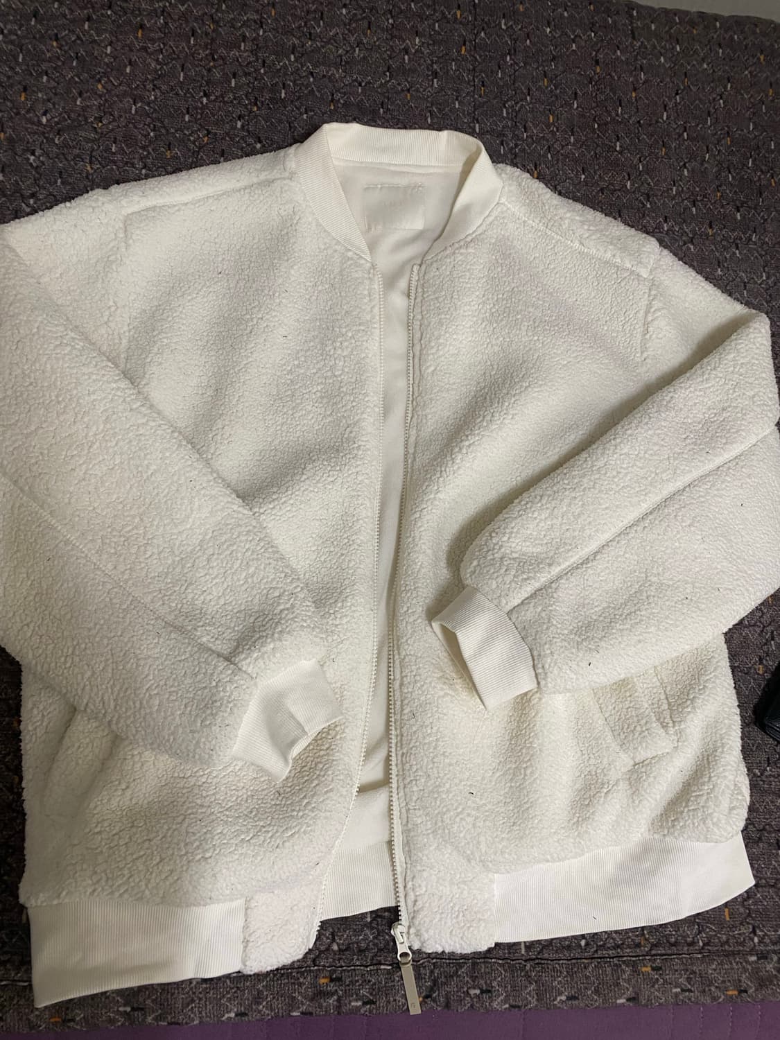 TBJ 아이보리 뽀글이 자켓 상품이미지1