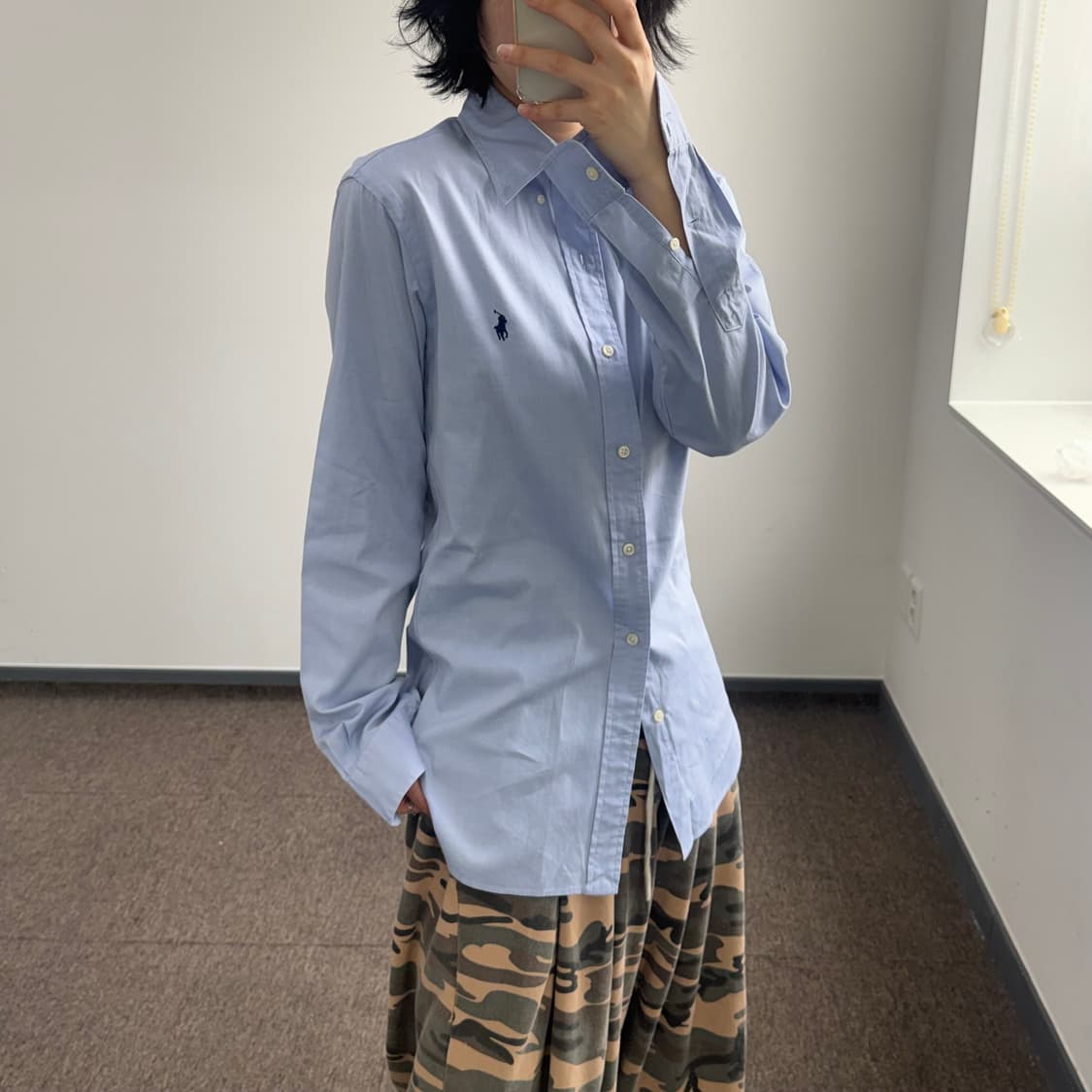 Polo 폴로 네이비 포니 블루 셔츠  상품이미지2