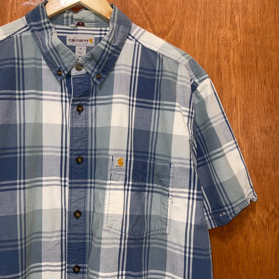 (XL) Charhartt 칼하트 체크 반팔 셔츠 릴렉스드핏 상품이미지2
