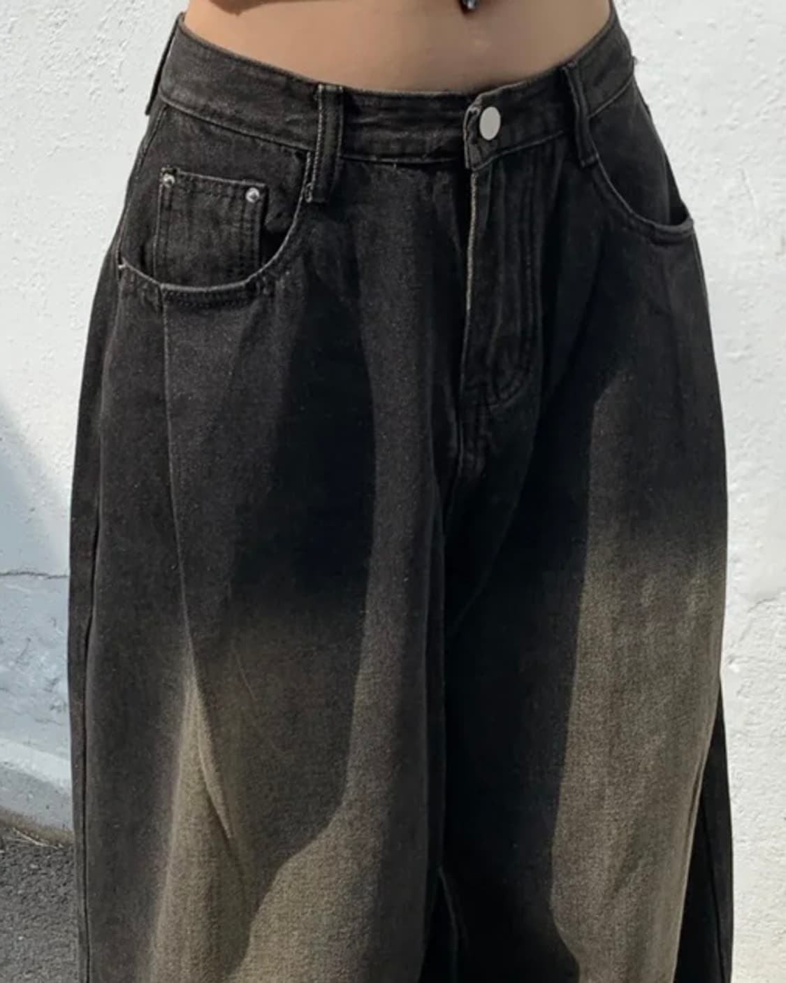 흑청 와이드팬츠 상품이미지3