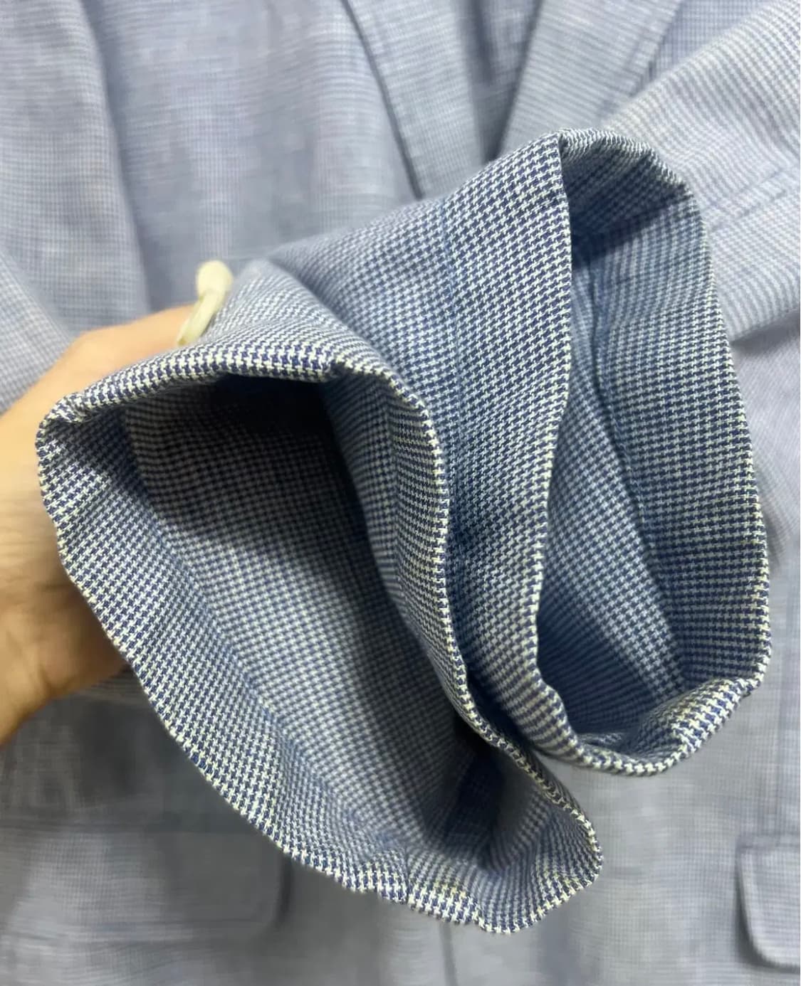 헤지스 남성 잔체크코튼린넨자켓 상품이미지4