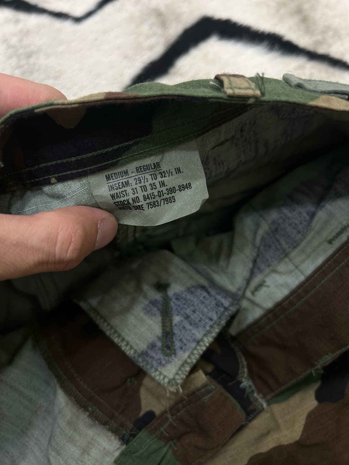 [32]U.S Army 우드랜드 카고 카모플라쥬 팬츠/하계용 상품이미지4