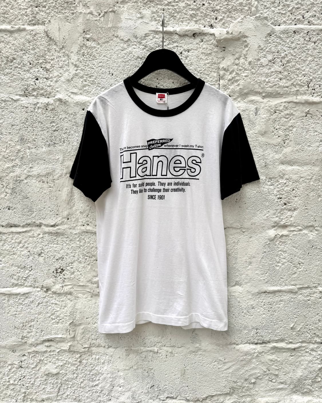 80’s Hanes Single Stitch Ringer T-shirt  상품이미지5