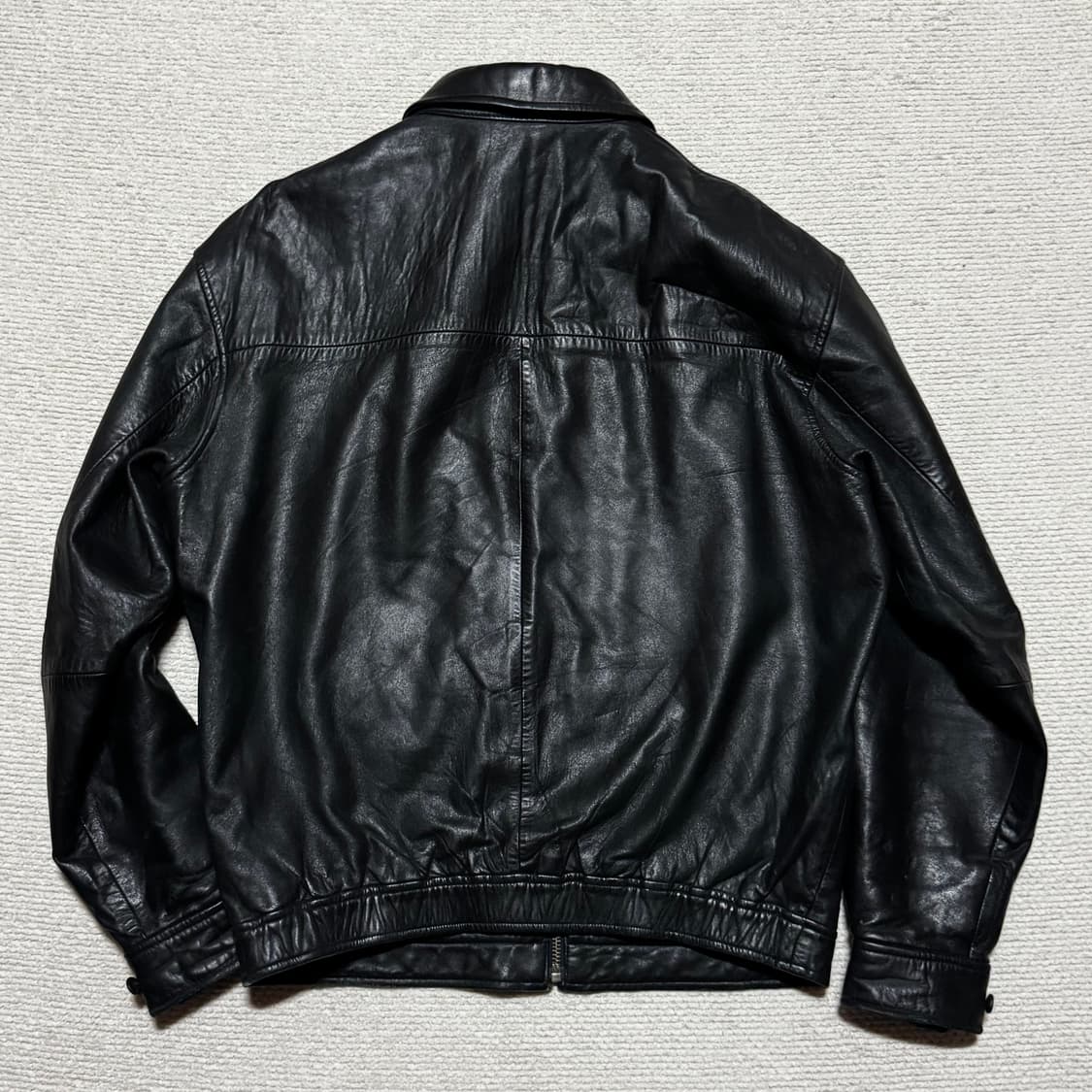 90s 폴로랄프로렌 블랙 레더자켓 M 상품이미지8