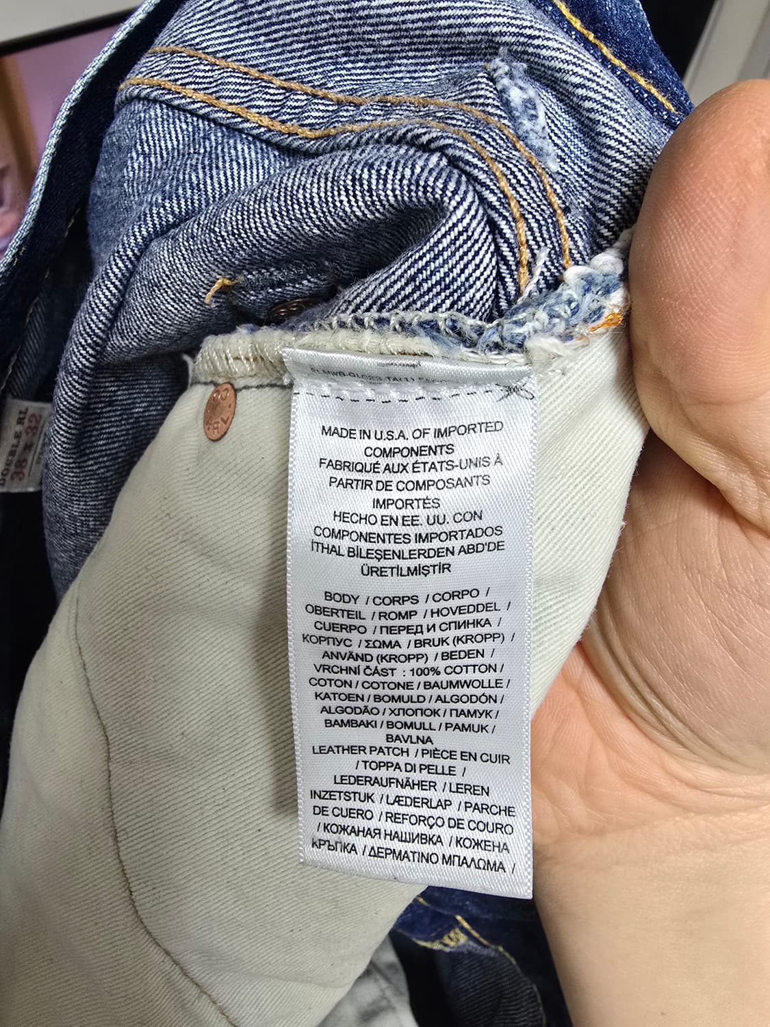 RRL 빈티지 5 포켓 그랜드 폴스 38X31 상품이미지7