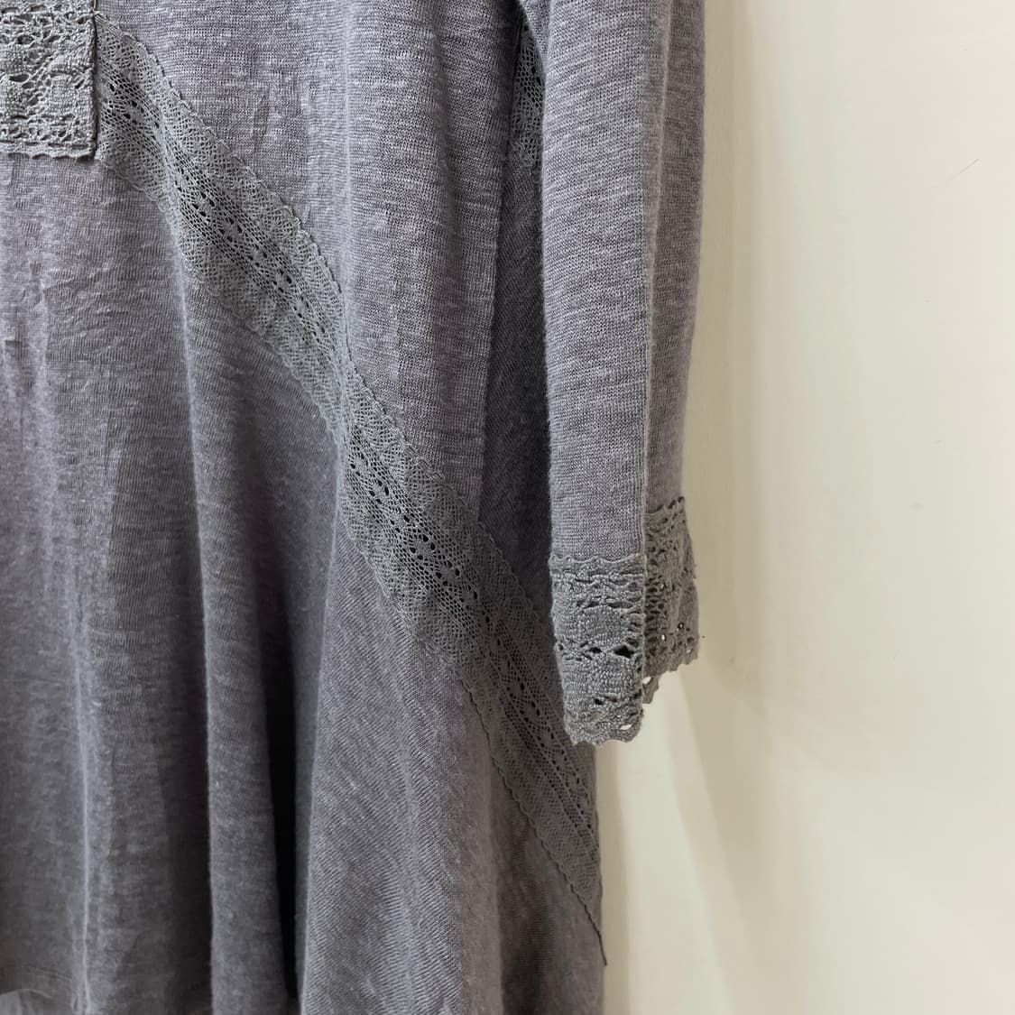 백 레이스 아일릿 오픈 가디건 상품이미지5