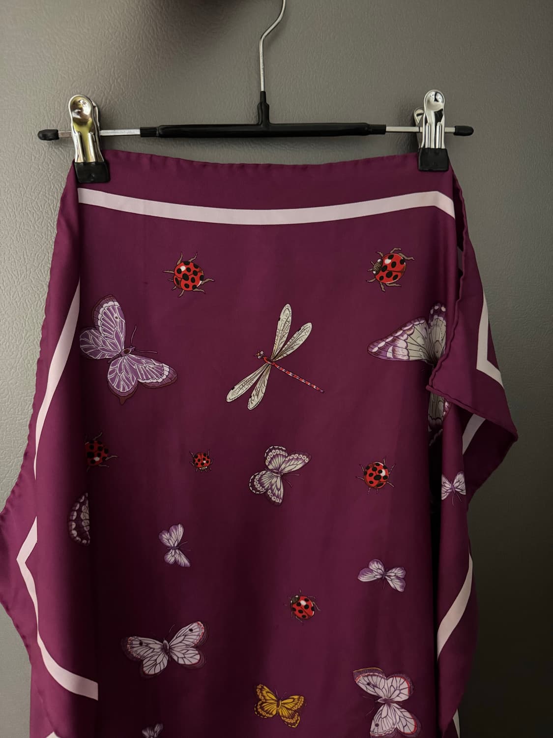 체리와인 빈티지 스카프 상품이미지3