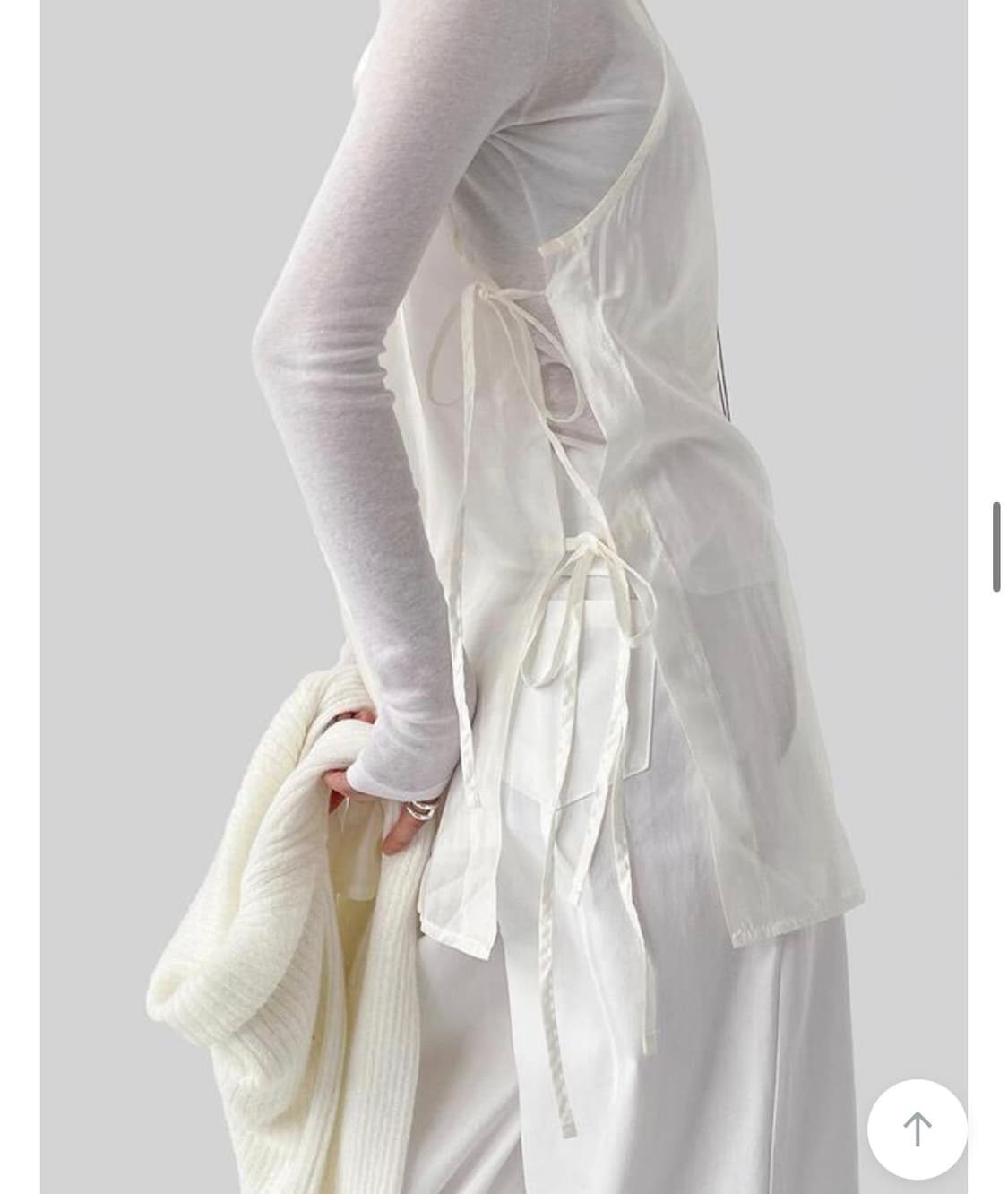 스트랩 시스루 원피스 상품이미지4