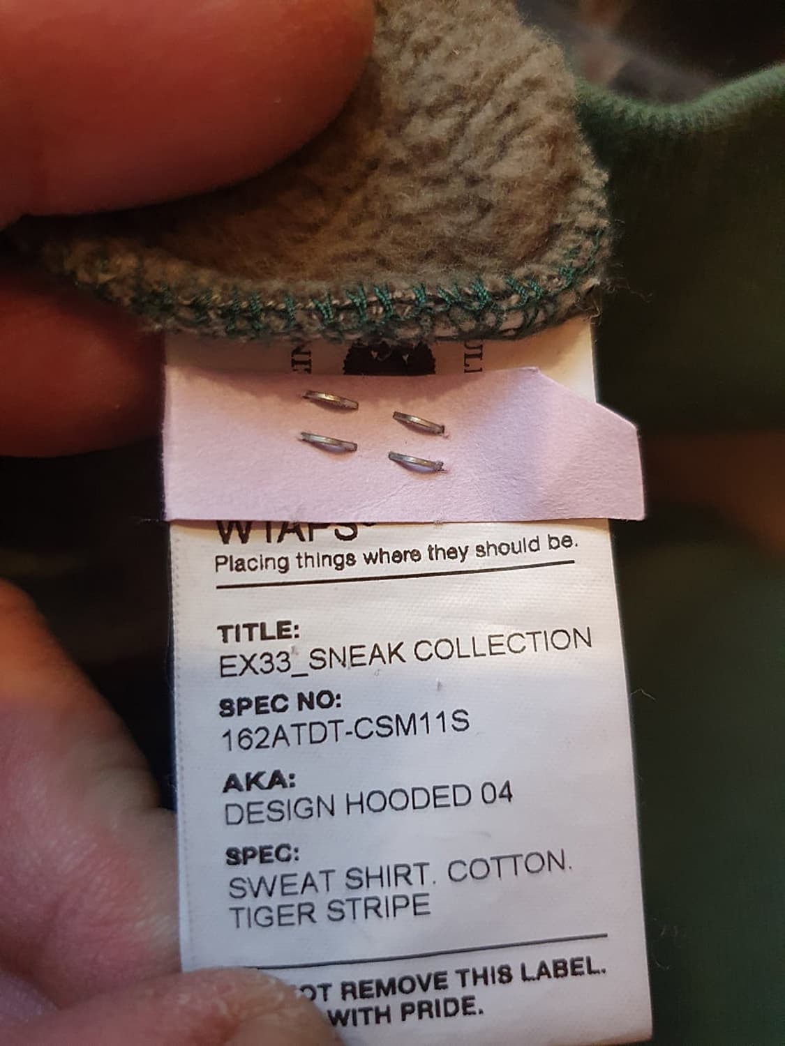 더블탭스 16 시즌  디자인 후드 상품이미지6