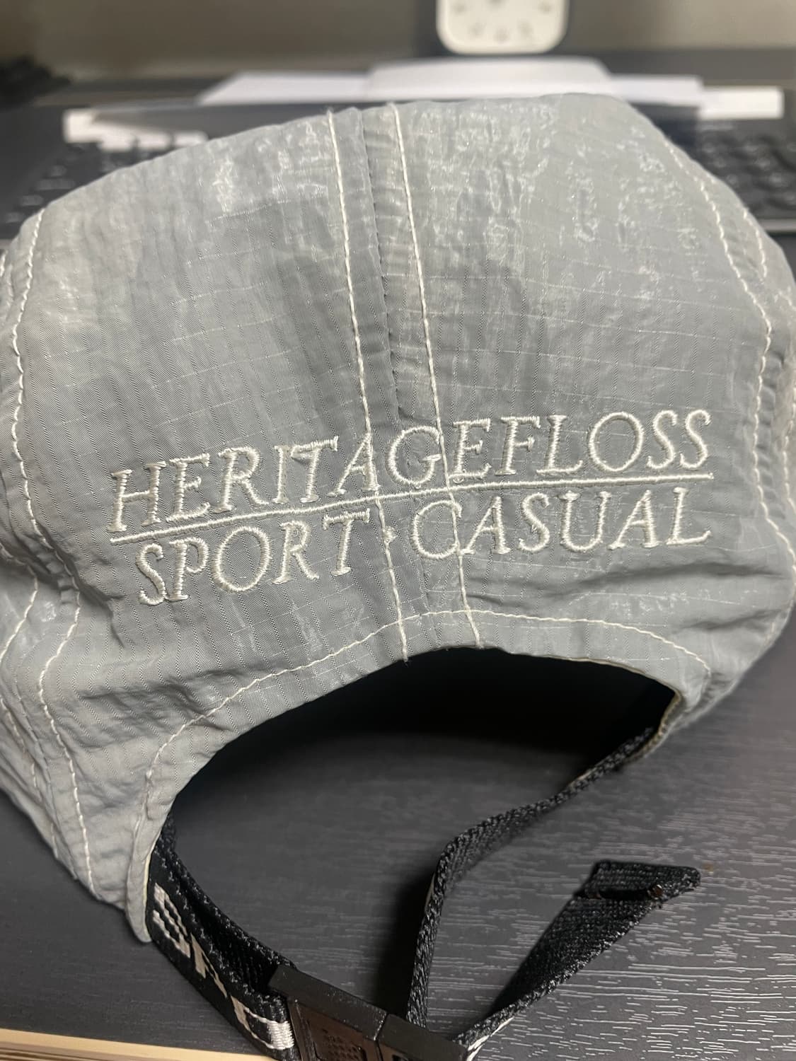헤리티지플로스 나일론 롱빌캡 그레이 상품이미지2
