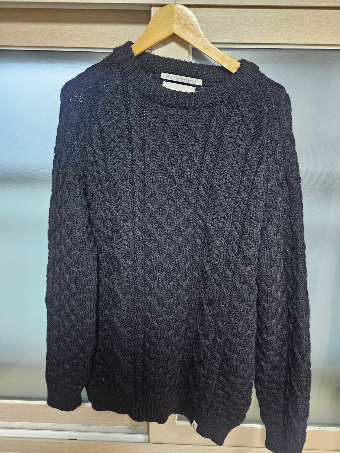 페레그린 허드슨 아란 점퍼 니트 네이비 2XL 상품이미지5