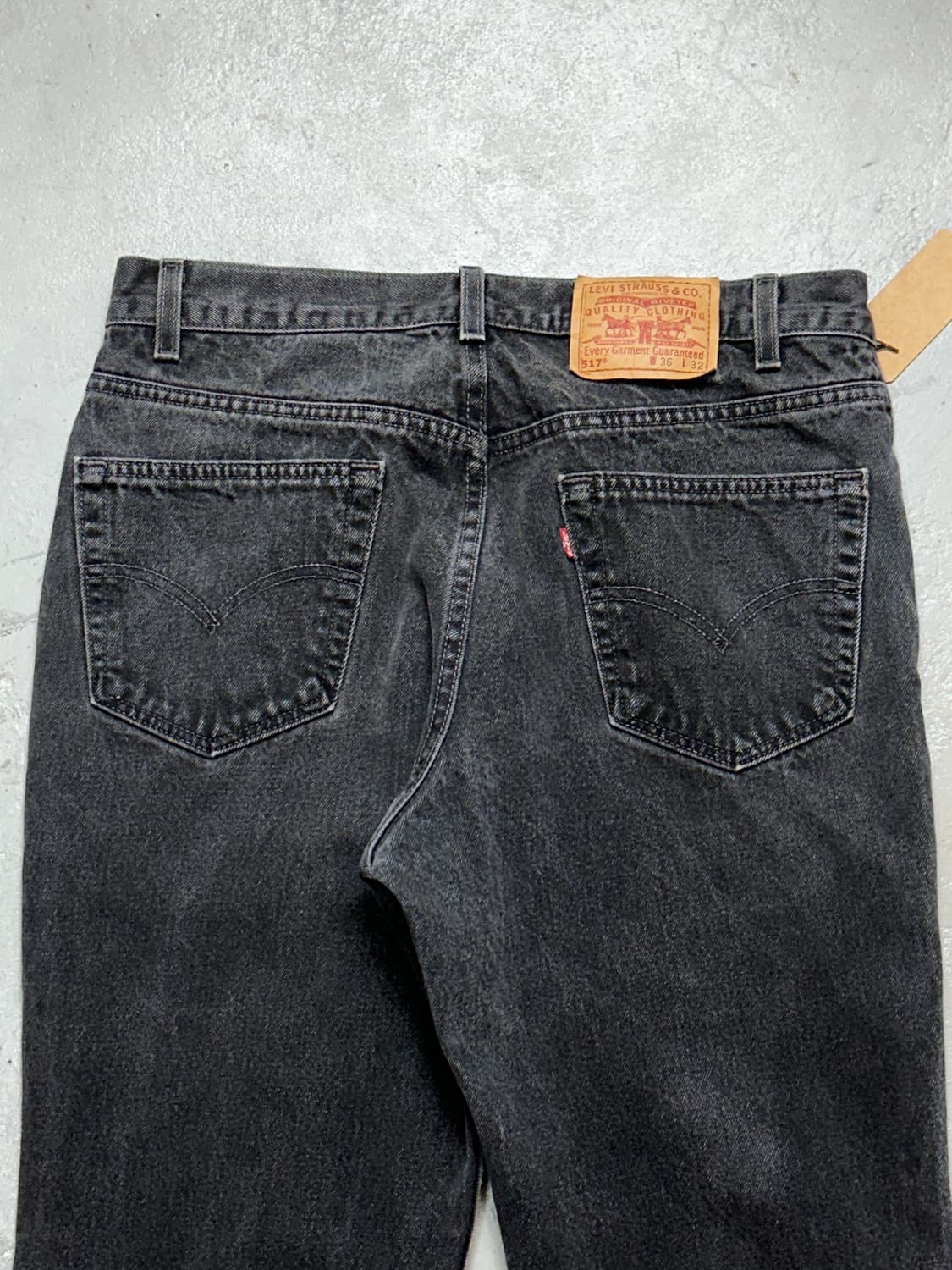 90's USA Made 리바이스 517 블랙 부츠컷 플레어진 상품이미지6