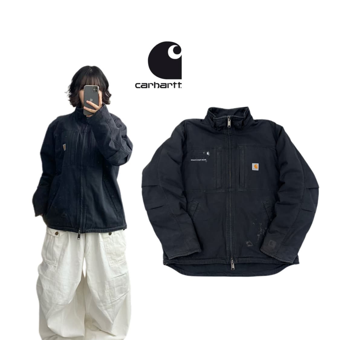 칼하트 OG 페이딩 덕캔버스 워크자켓 상품이미지1