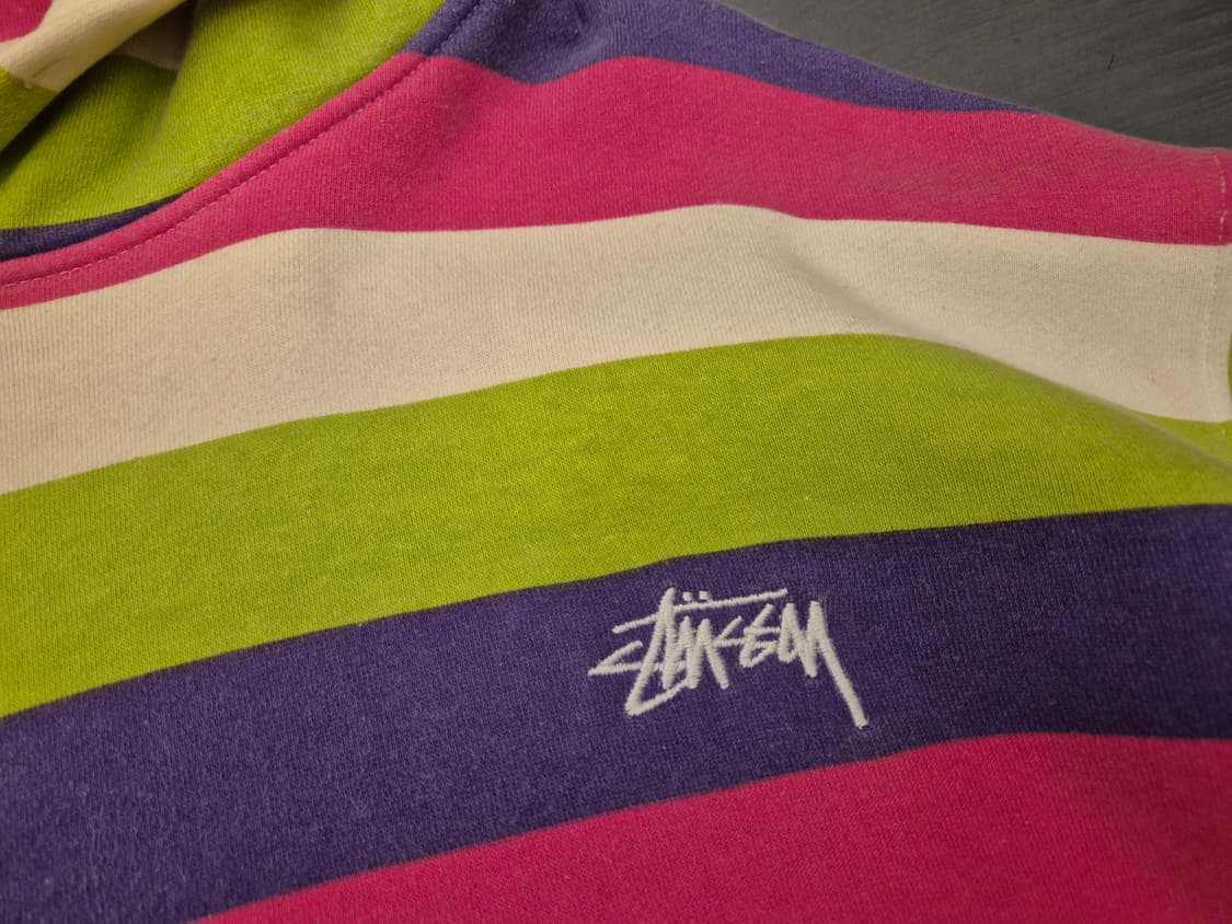 00s 스투시 멀티컬러 후드 스웻 상품이미지2