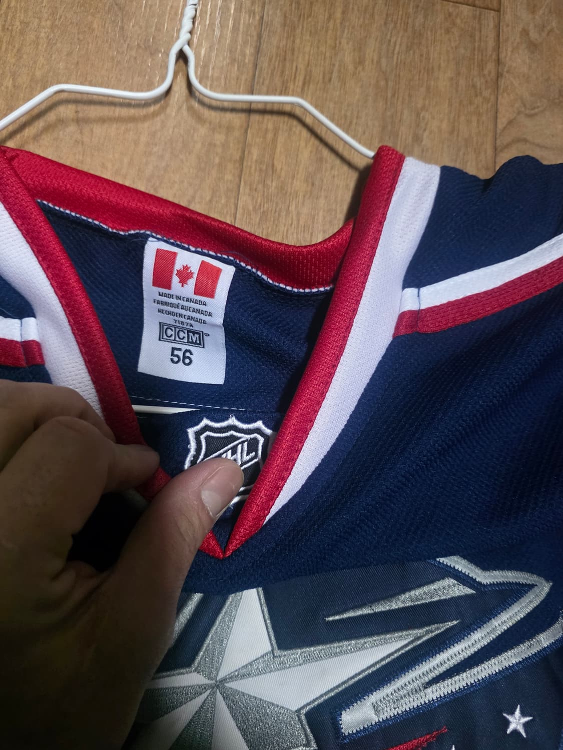 콜럼버스 블루 재킷 하키 져지 상품이미지3