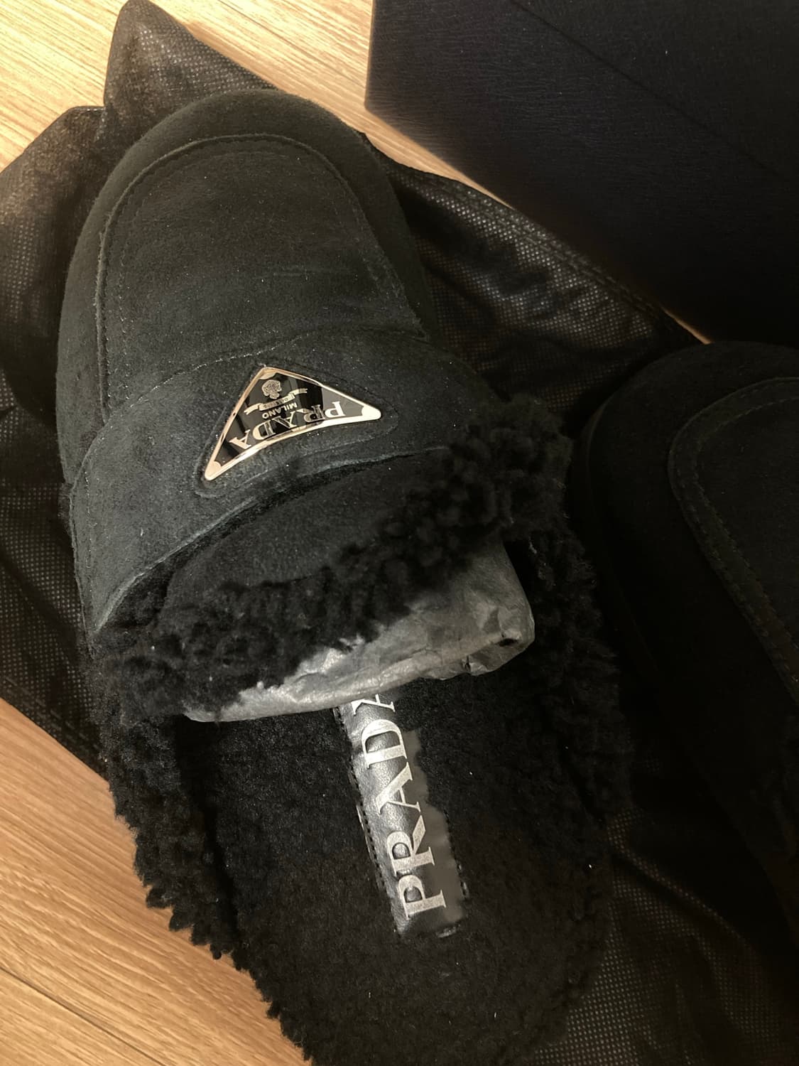 프라다시어링뮬(정품)프라다로퍼 상품이미지2