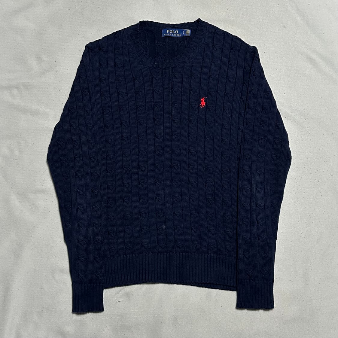 L 폴로랄프로렌 네이비 케이블 니트 상품이미지2