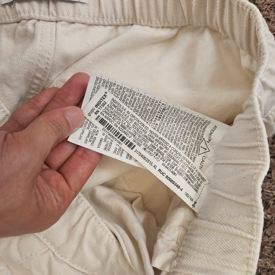 자라(ZARA) 밴딩 카고 버뮤다팬츠 L size 상품이미지7