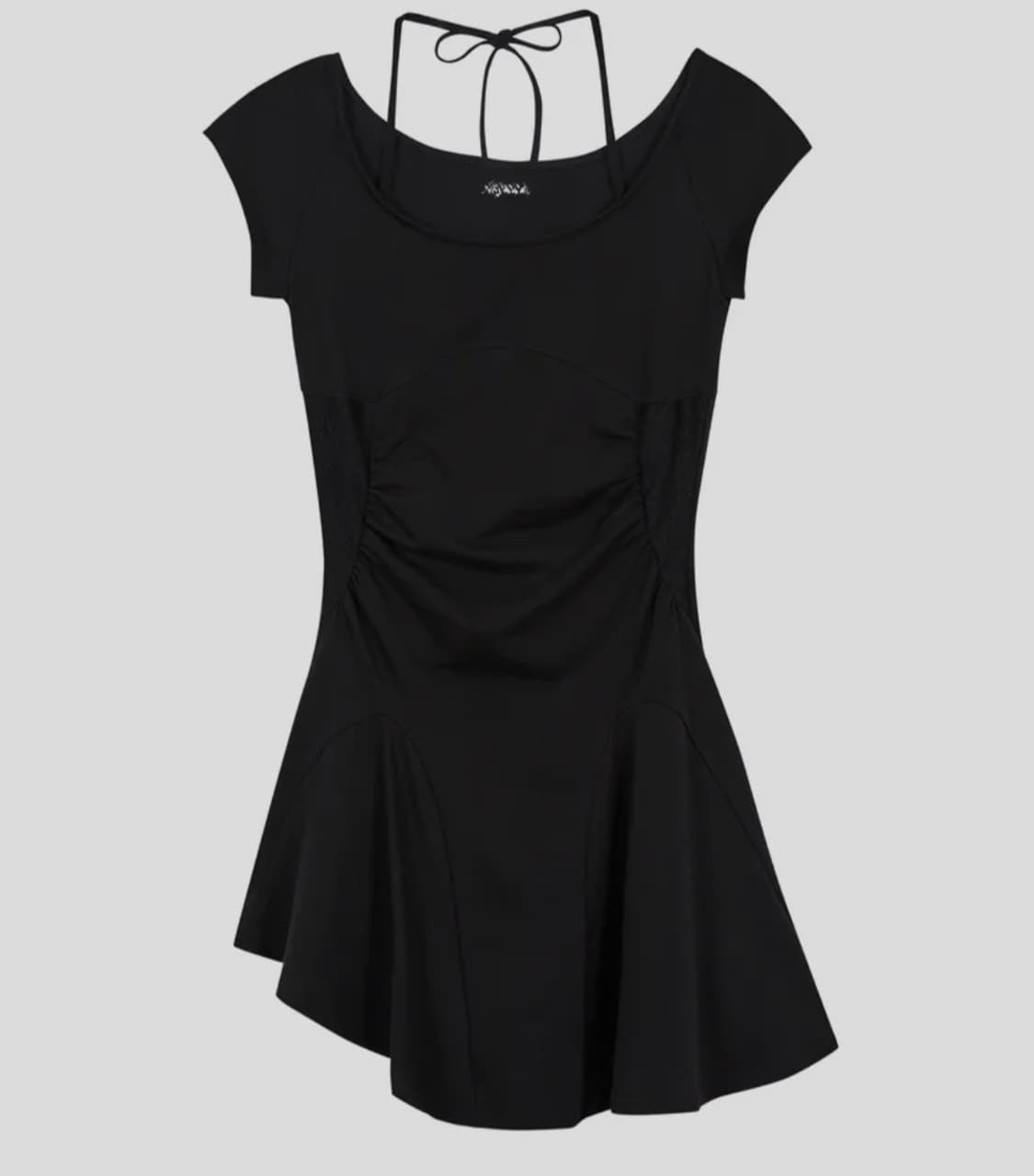 [미착용새상품,품절상품,정가9.6만원] 일리고 레이스 셔링 플레어 원피스 상품이미지3