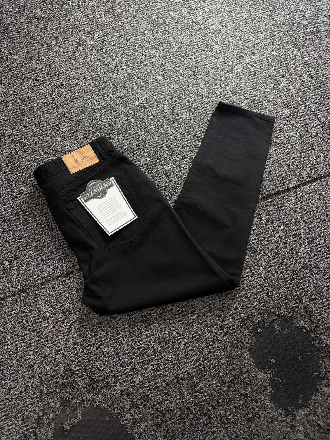 비슬로우 데드스탁 미니멀 흑청 데님 팬트 4110 상품이미지1