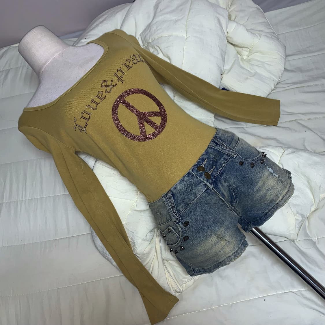 일본빈티지 빈티지 긴팔 빈티지 세트 빈티지 팬츠 와투케 갸루 펑크 긱시크 상품이미지2