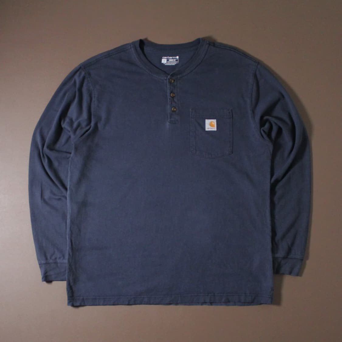 Carhartt 칼하트 차콜 헨리넥 롱 슬리브 상품이미지1