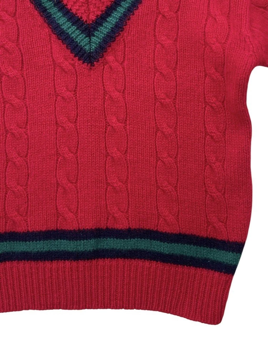 90's 갭 셔틀랜드 울 크리켓 스웨터 상품이미지4