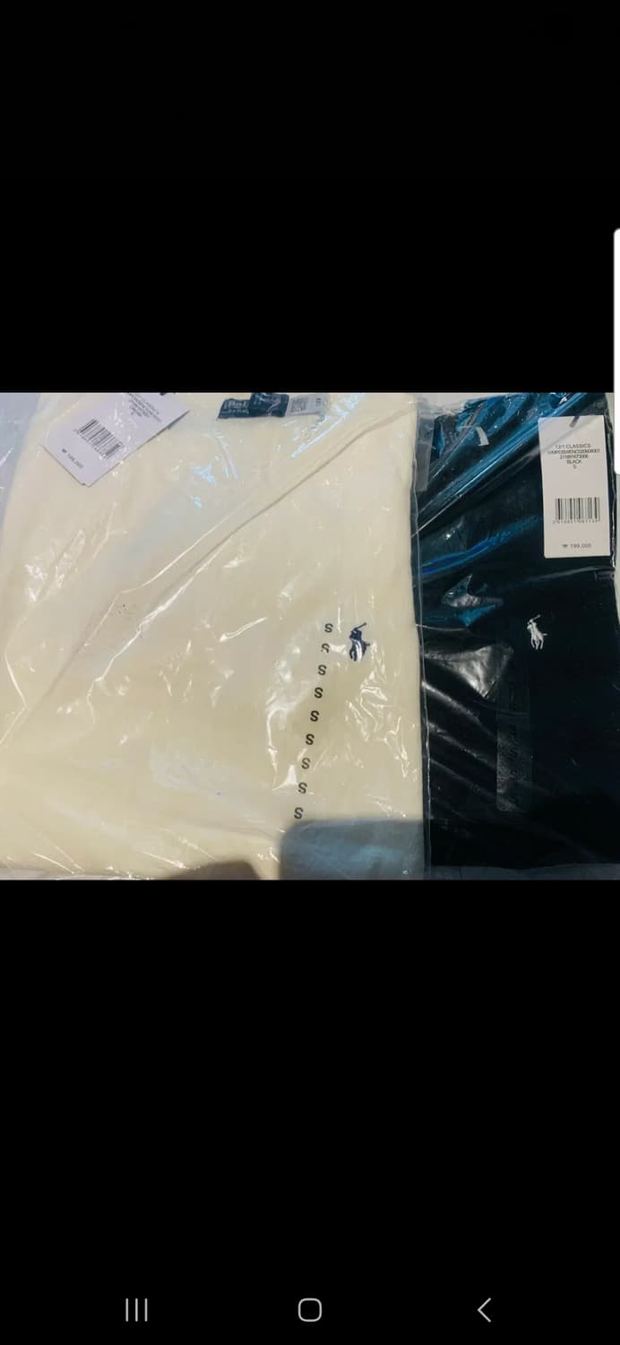 폴로 피마코튼 니트 반팔 (블랙) 상품이미지3