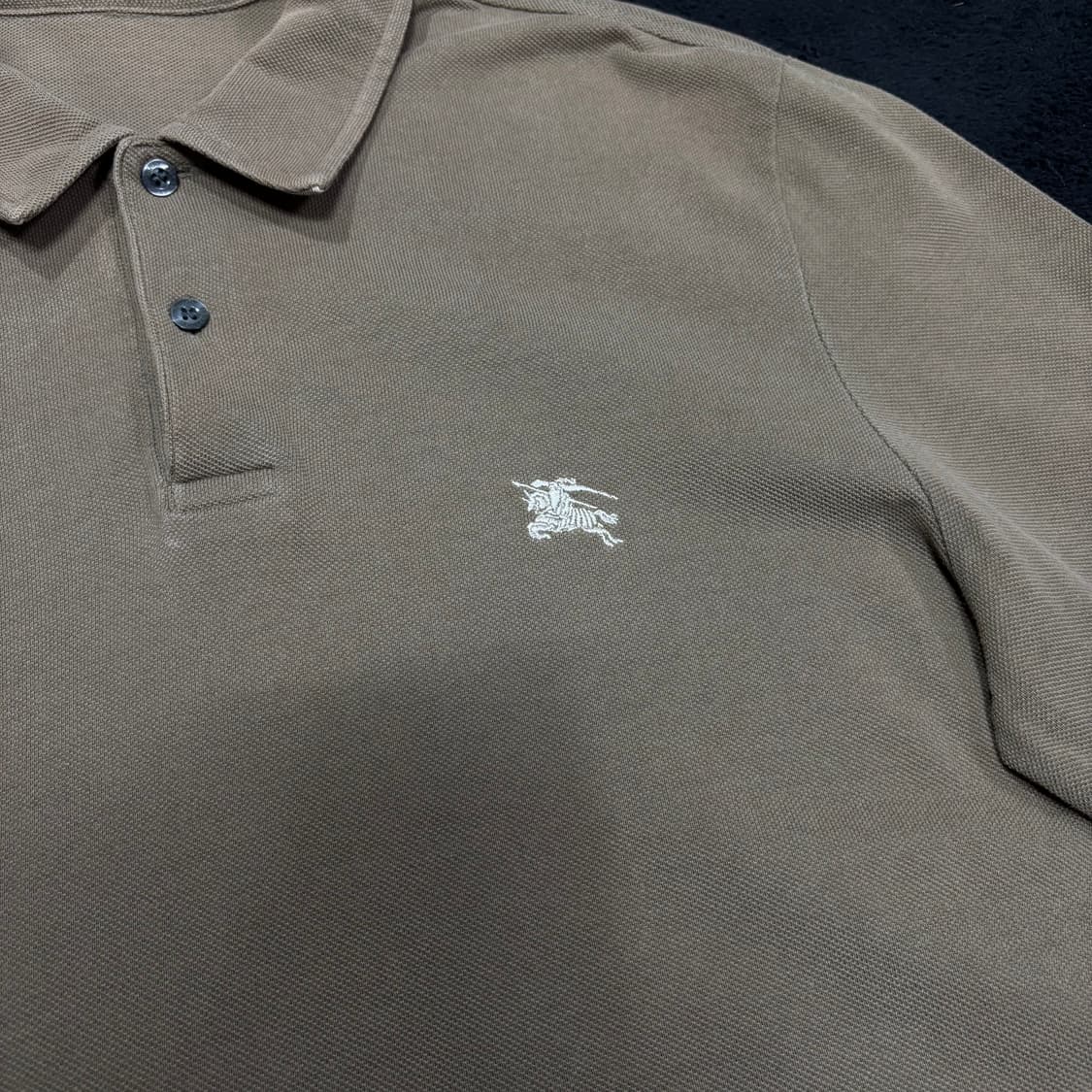 M 버버리 브라운 PK 긴팔 카라티 상품이미지3