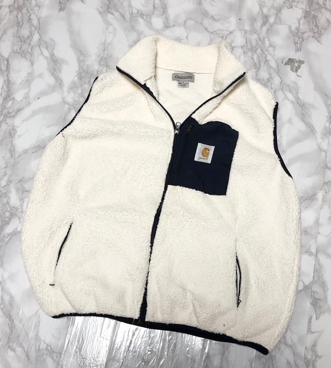 칼하트 후리스 조끼 자켓 남성용 상품이미지1