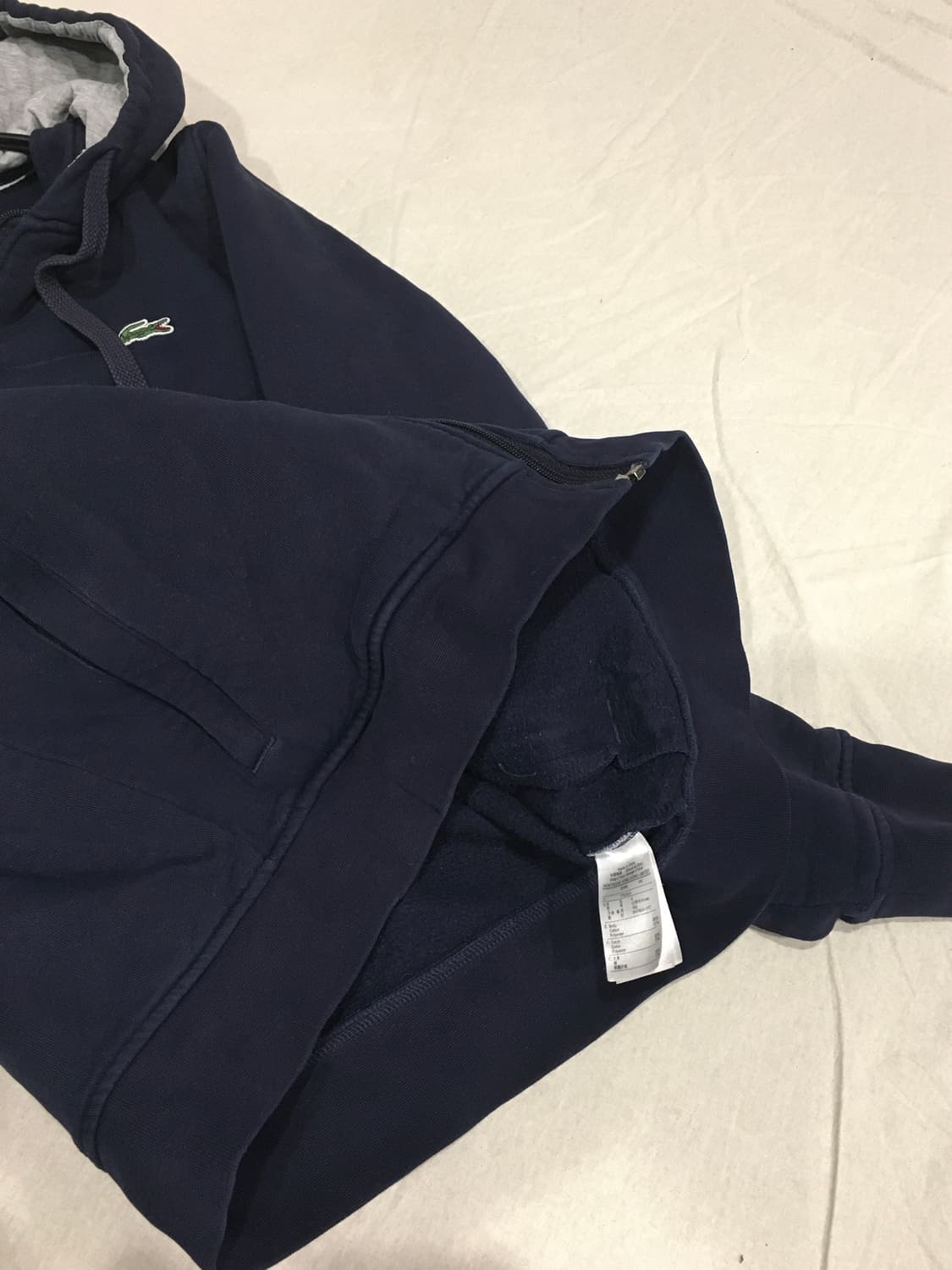 라코스테 로고 후드집업 상품이미지5