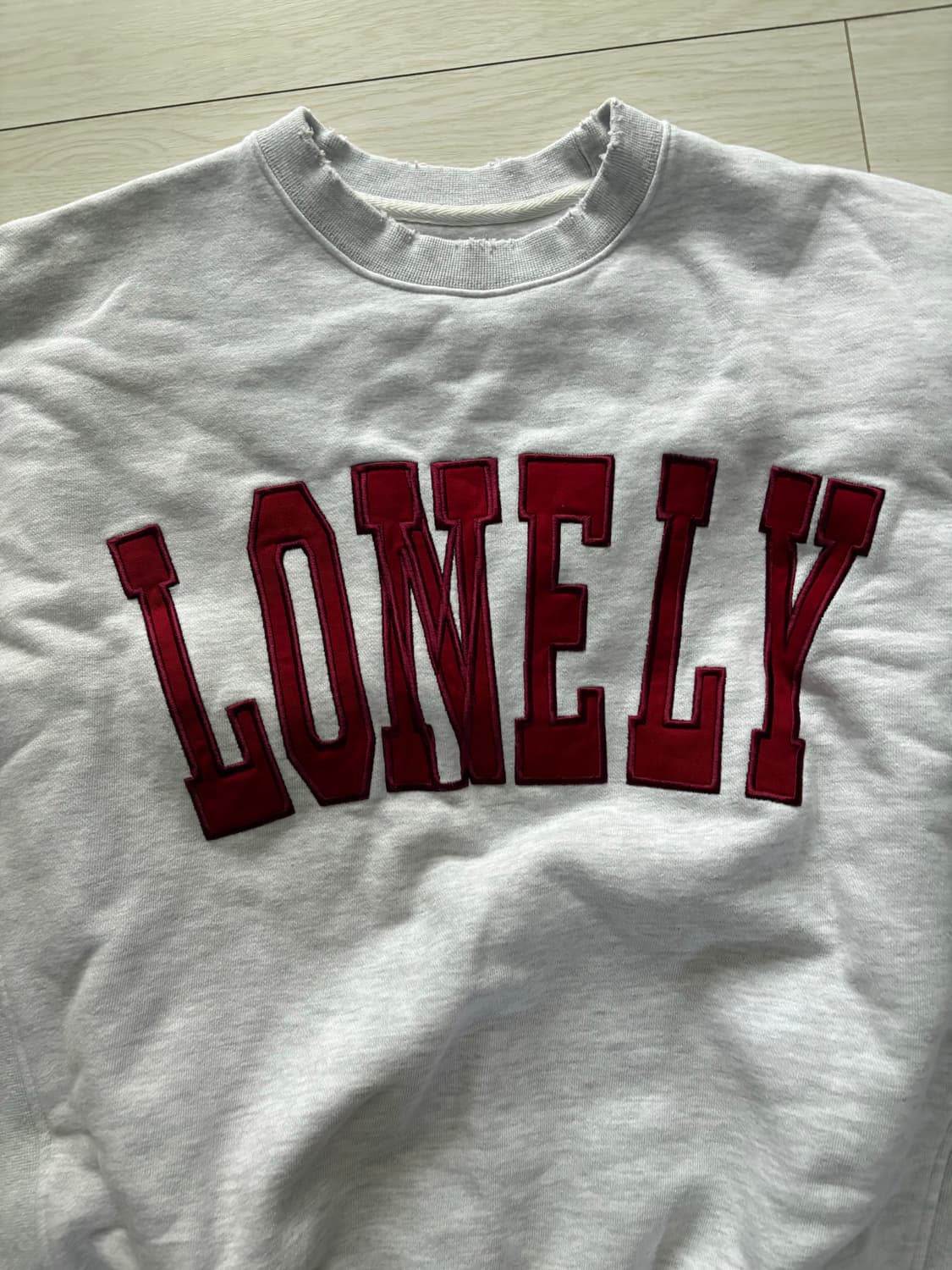 노앙 데미지 맨투맨 m 상품이미지2