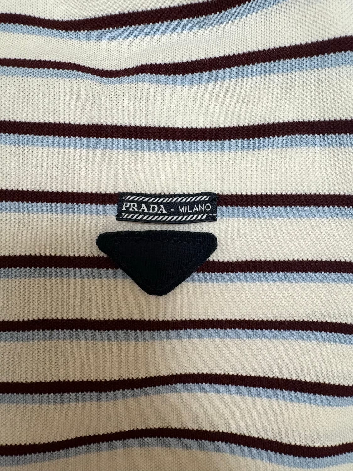 프라다 스트라이프 피케 폴로 상품이미지3