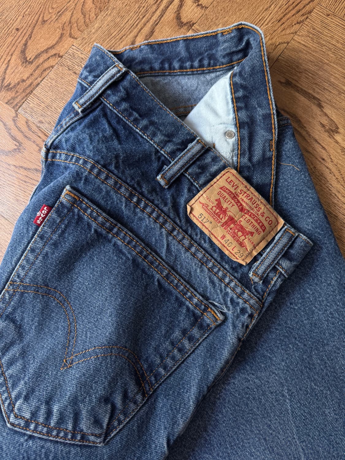 [40]리바이스 517 빈티지 워싱 빅사이즈 플레어진 F56 상품이미지4