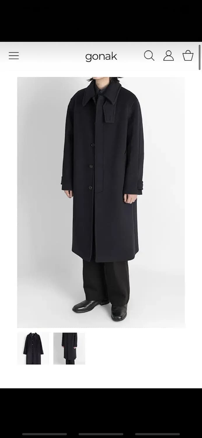 고낙 발마칸 맥코트 다크네이비  M 상품이미지3