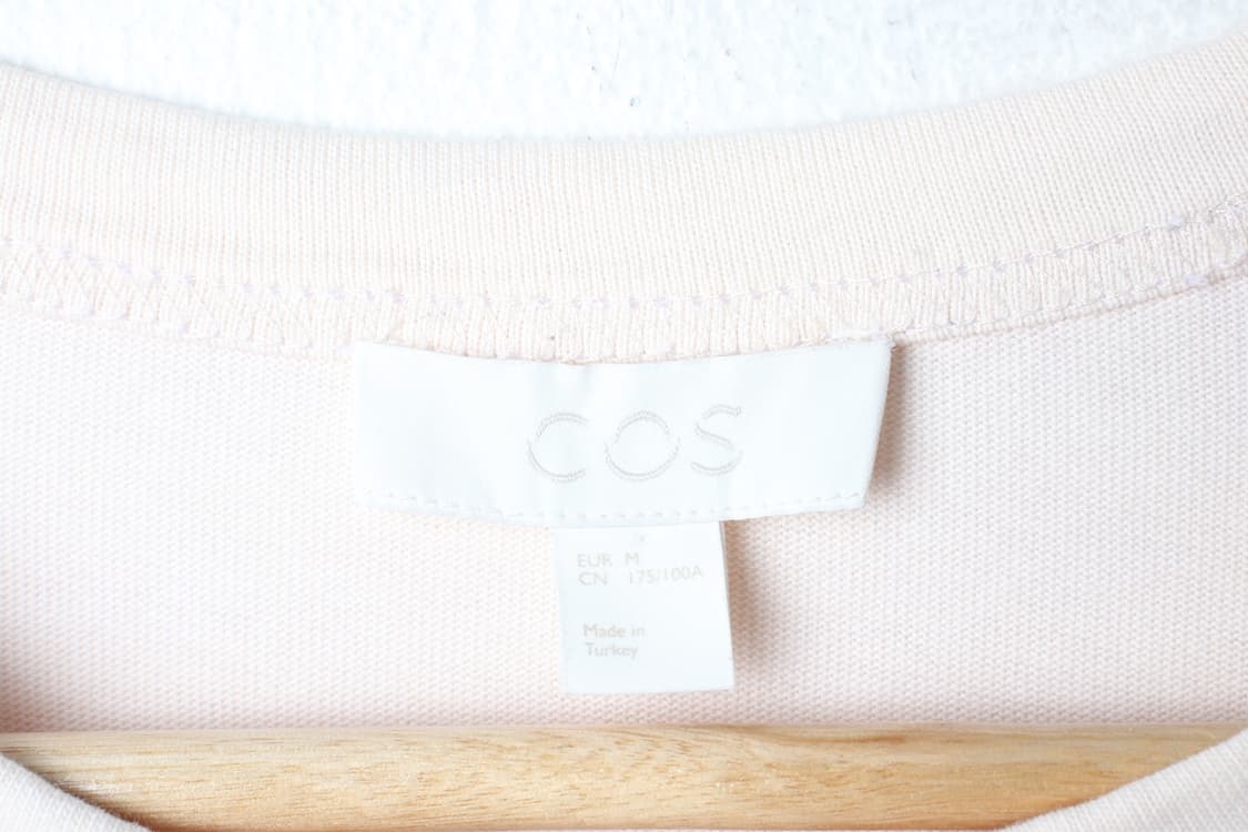 (M-XL) 코스 반팔 티셔츠 연핑크 포켓 놈코어-H30123 상품이미지5