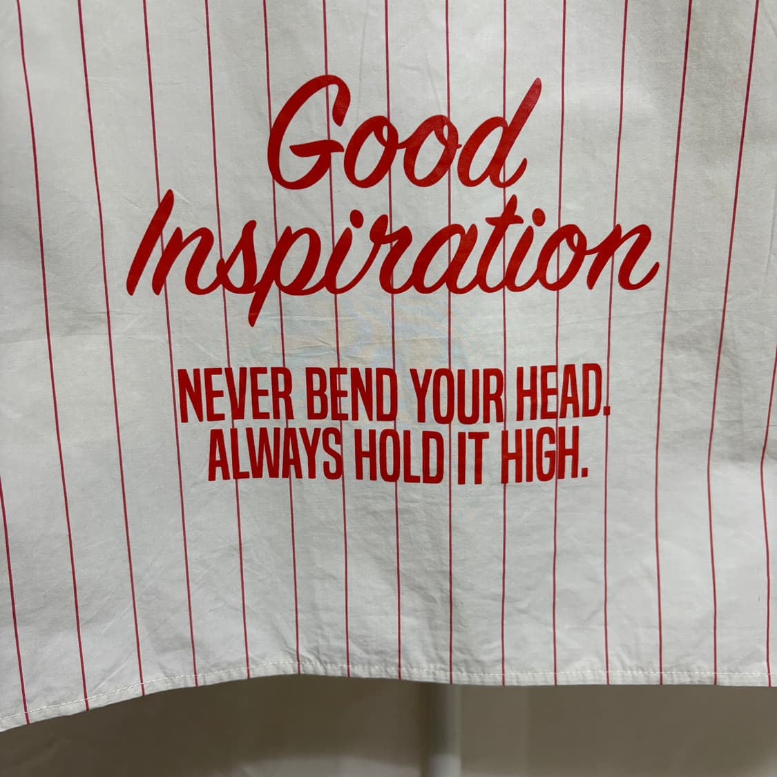 지유 X 미하라야스히로 레이어드 스트라이프 반팔 티셔츠/화이트, L 상품이미지9