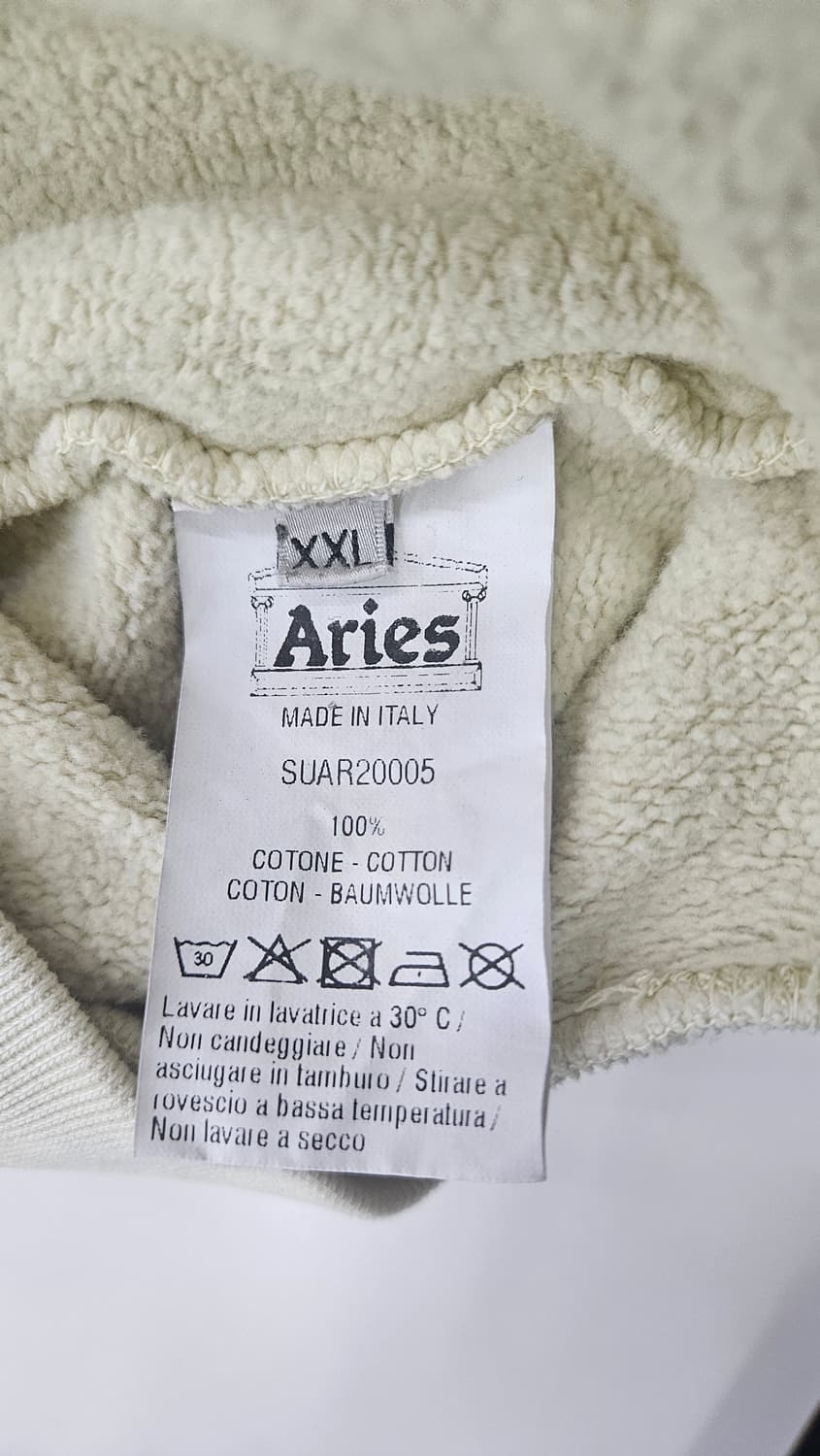 에리즈(Aries) 그래픽 워싱 크림 맨투맨( XXL) 상품이미지8